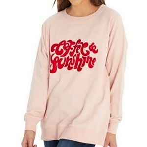 Wildfox coffee & sunshine pullover sweatshirt